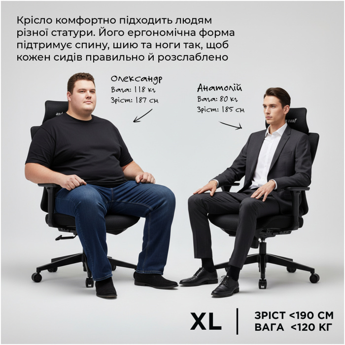 Крісло ігрове Anda Seat X-Air Mega Size XL до 120 кг - Anda Seat